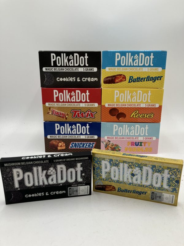 PolkaDots Mushroom Chocolate Bars – 5GM (Get 3, Get 4th FREE)